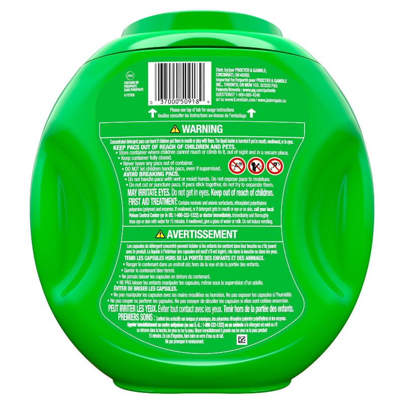 Gain flings! Spring Daydream Scent Liquid Laundry Detergent Pacs - 60ct