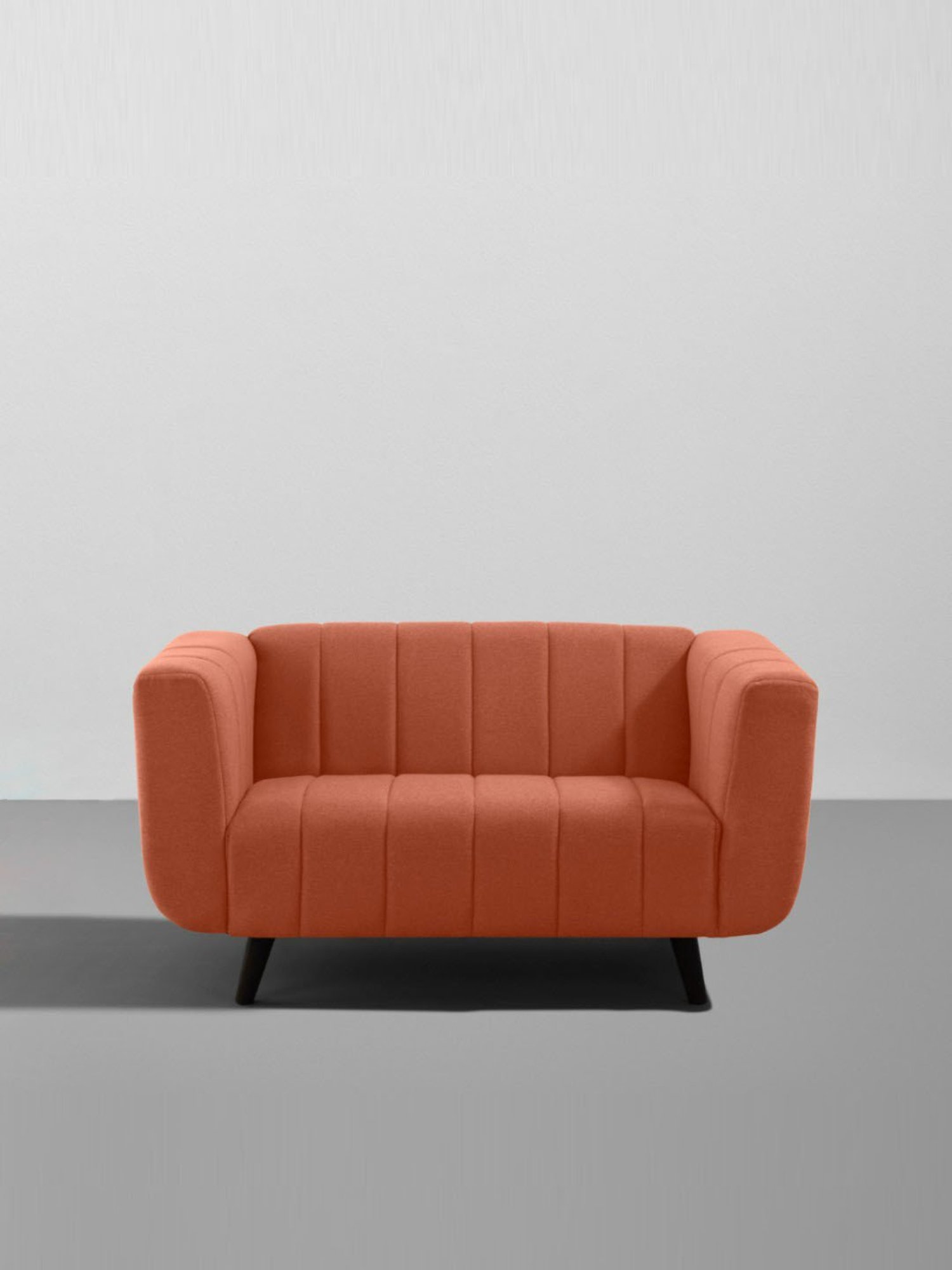 Sleepyhead Kiki Lava Orange Fabric 2 Seater Sofa