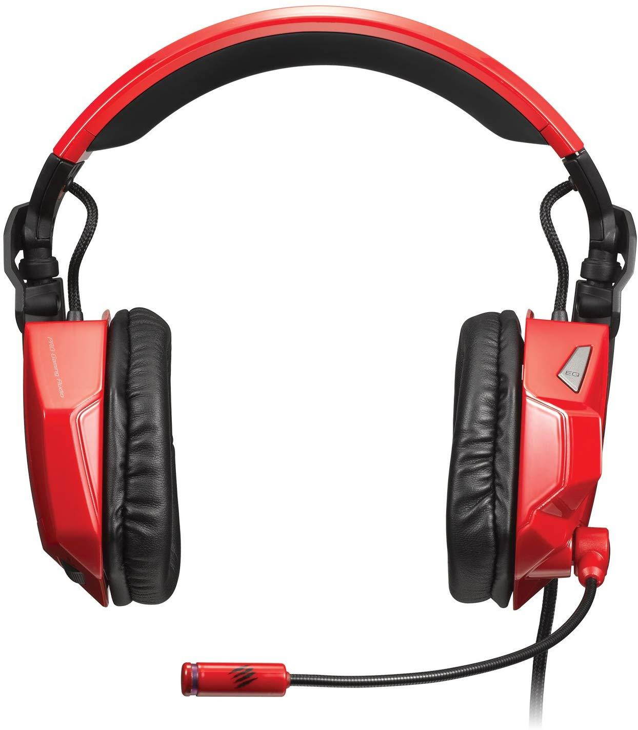 Mad Catz F.R.E.Q.5 Stereo Gaming Headset for PC and Mac, Red