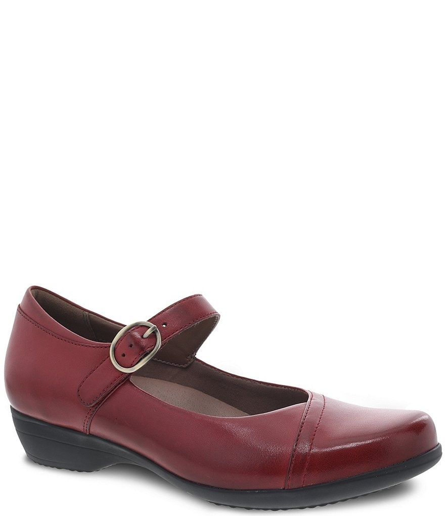 Deltan Tessa Croc-Embossed T-Strap Block Heel Pumps