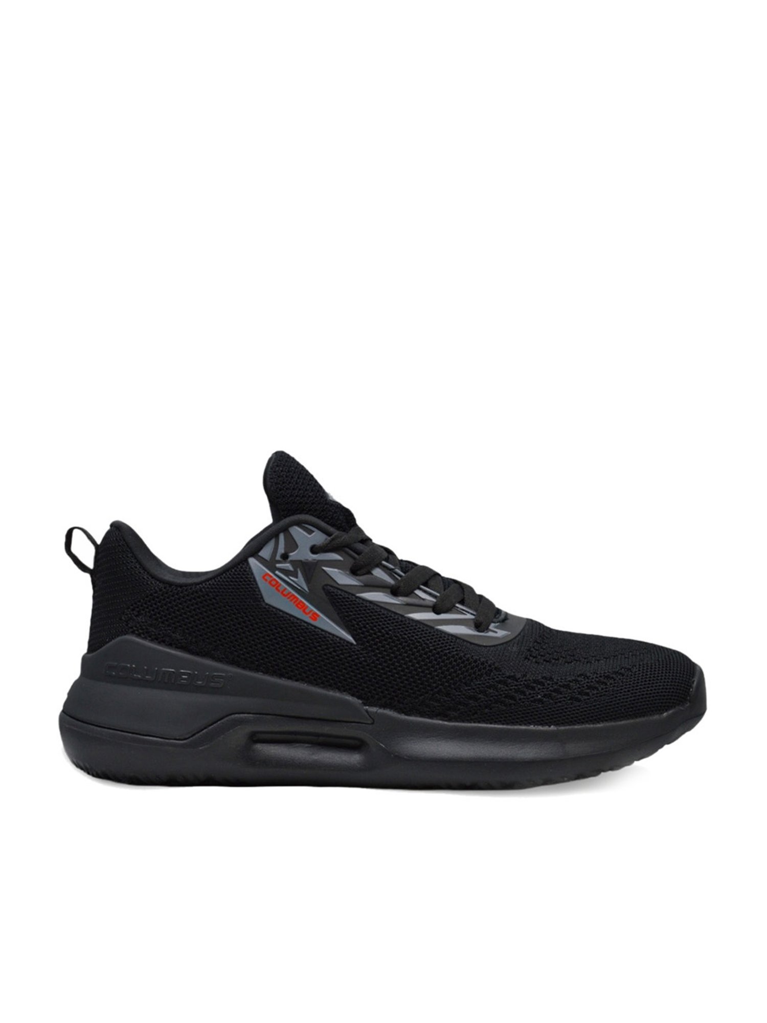 Columbus Men's Black Running Shoes