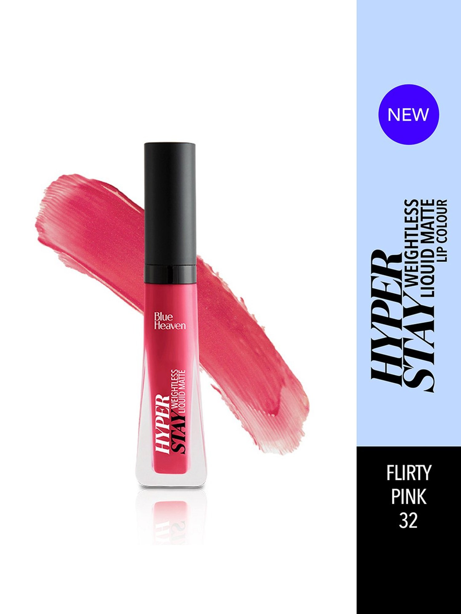 Blue Heaven Hyper Stay Weightless Liquid Matte Lip Colour Flirty Pink 32 - 6 ml
