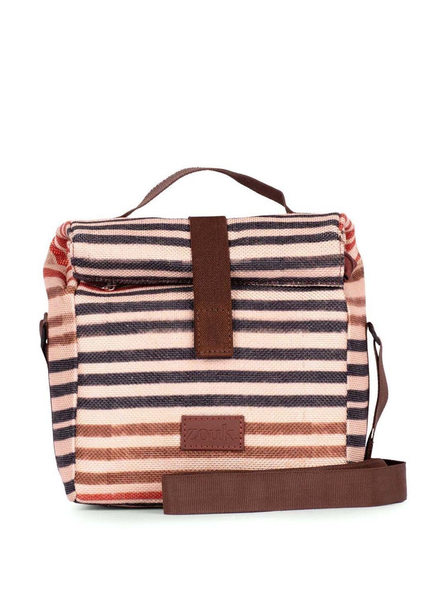 ZOUK Multicolor Striped Handbag