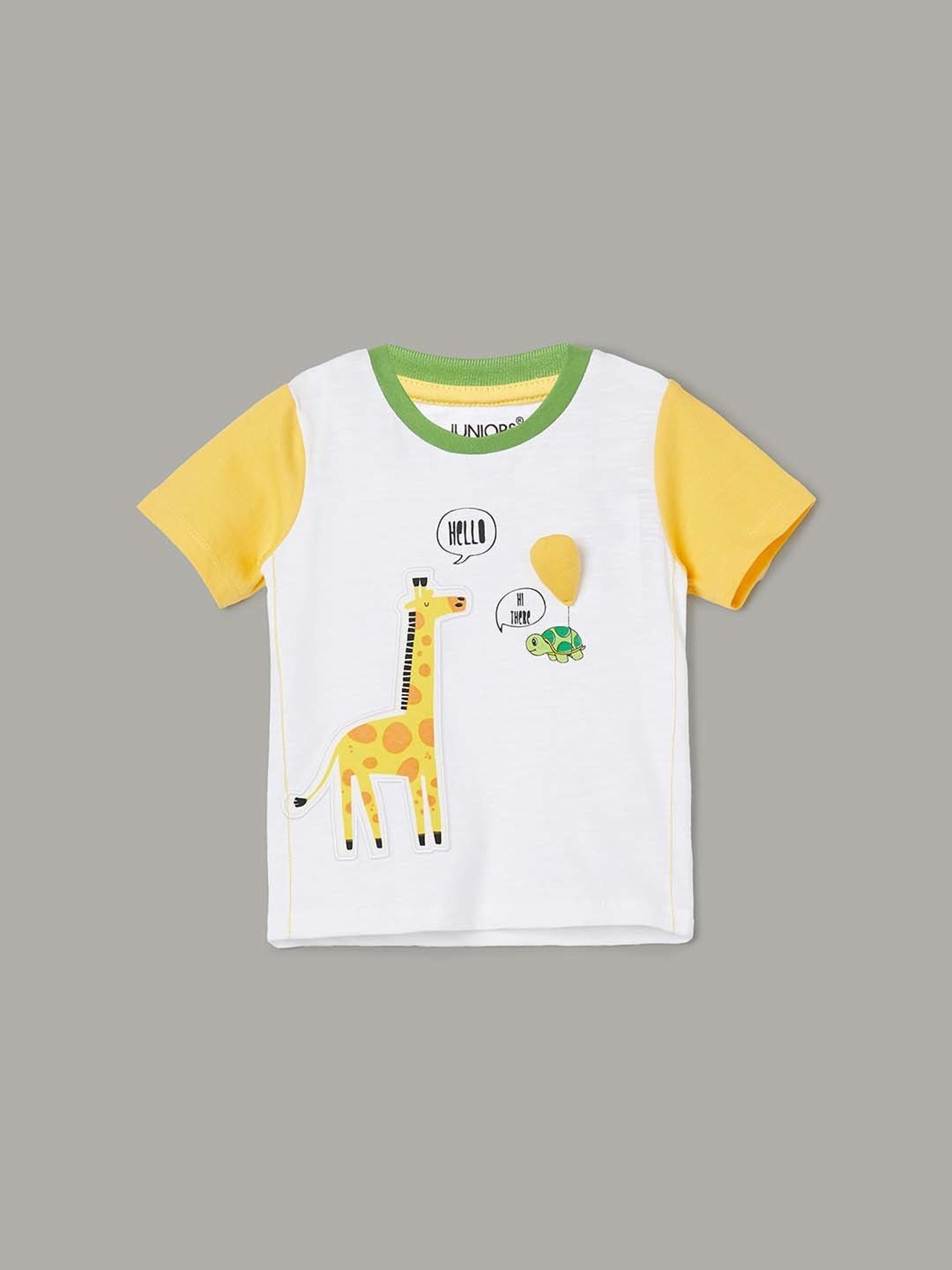 Ed-a-Mamma Baby Green Printed T-Shirt