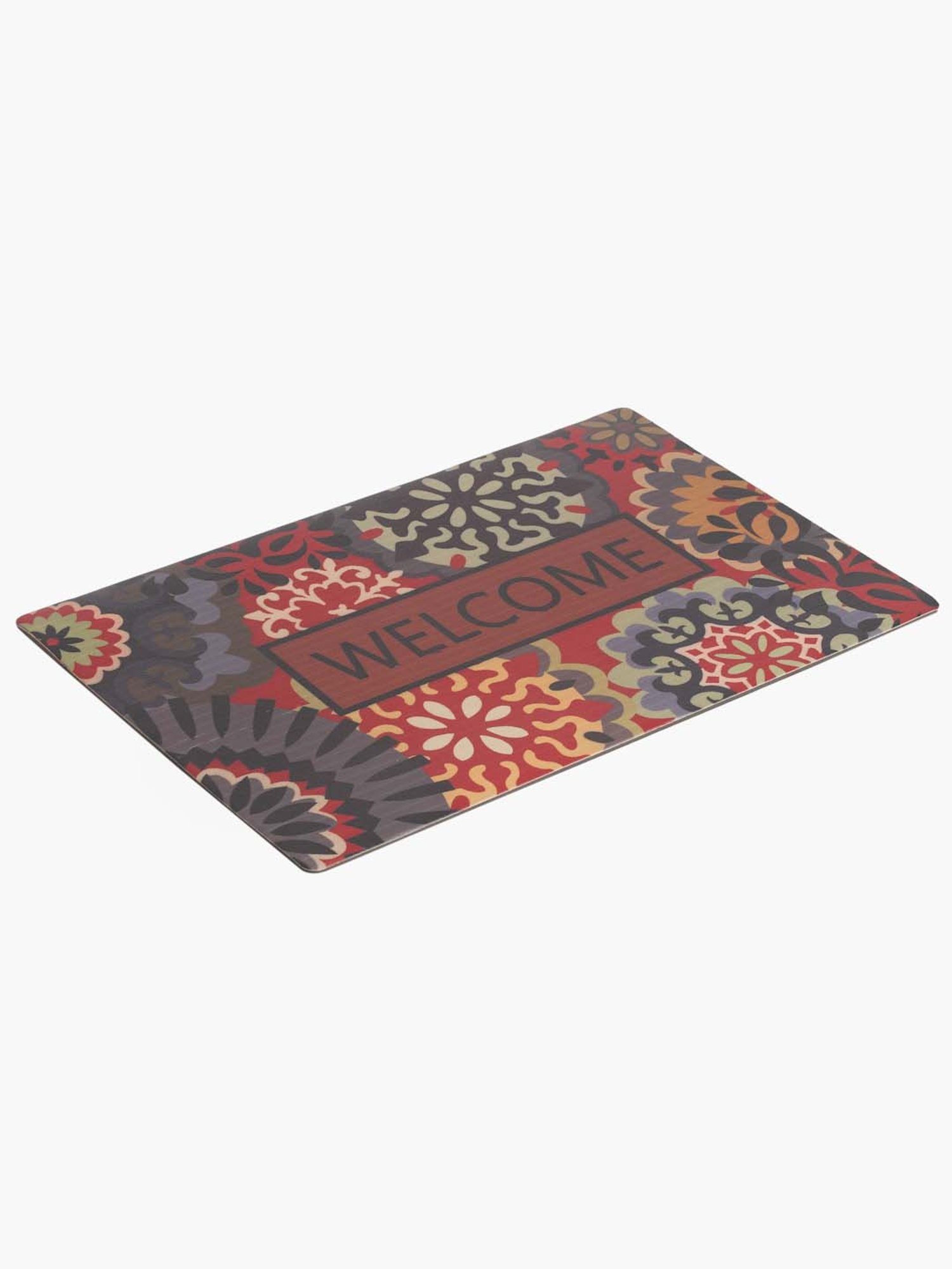 HOSTA HOMES Multicolor PVC Anti-Skid Door Mat - Set of 1