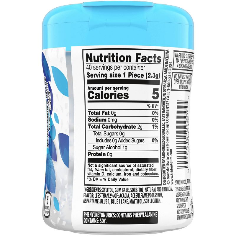 Trident Vibes Peppermint Bottle - 4.1oz/40ct