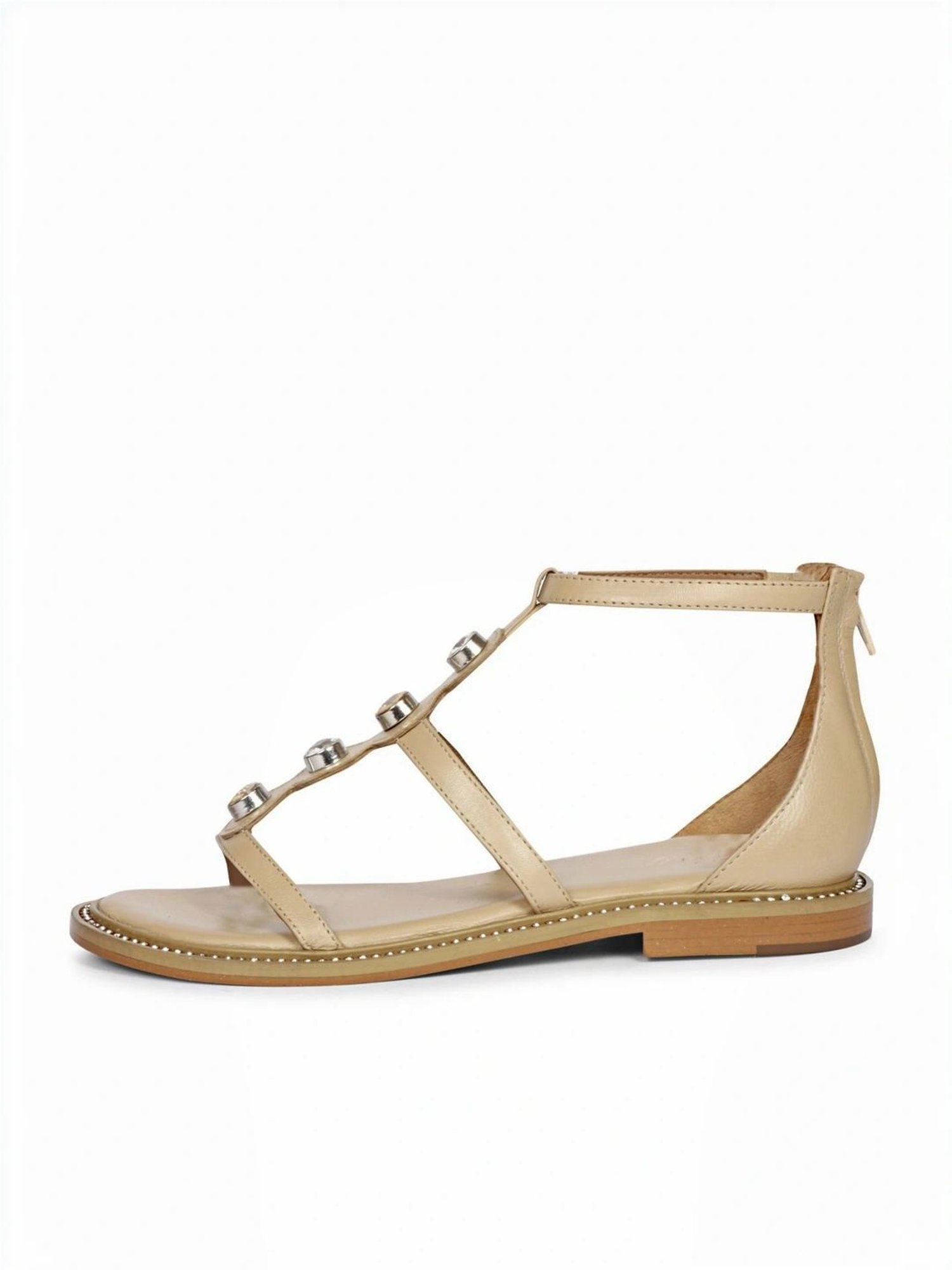 Saint G Women's Grey Ankle Strap Sandals