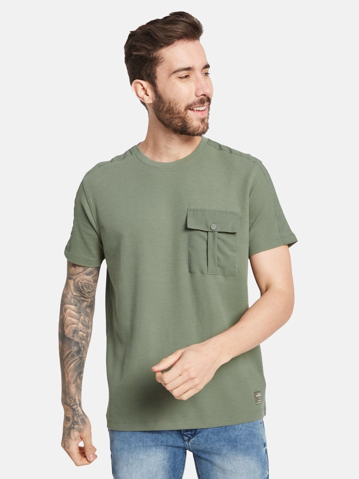 Octave Olive Regular Fit T-Shirt