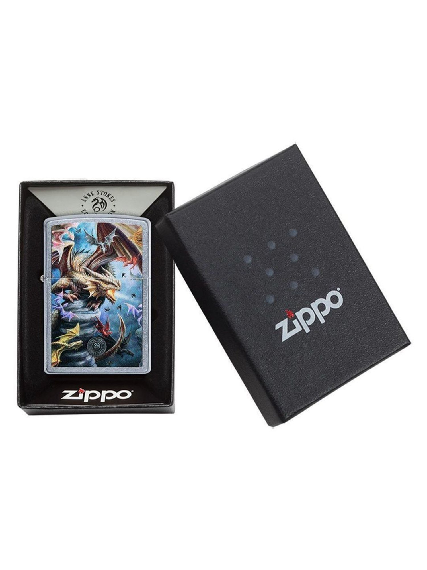 Zippo Multicolor Anne Stokes Brass Pocket Lighter