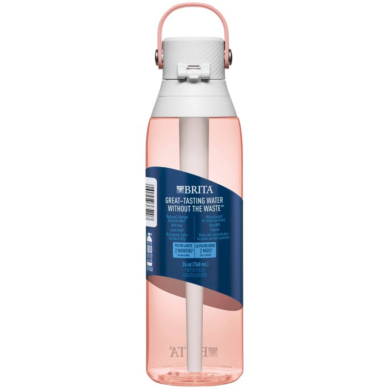 Brita Premium 26oz BPA Free Water Bottle with Filter - Blush Pink