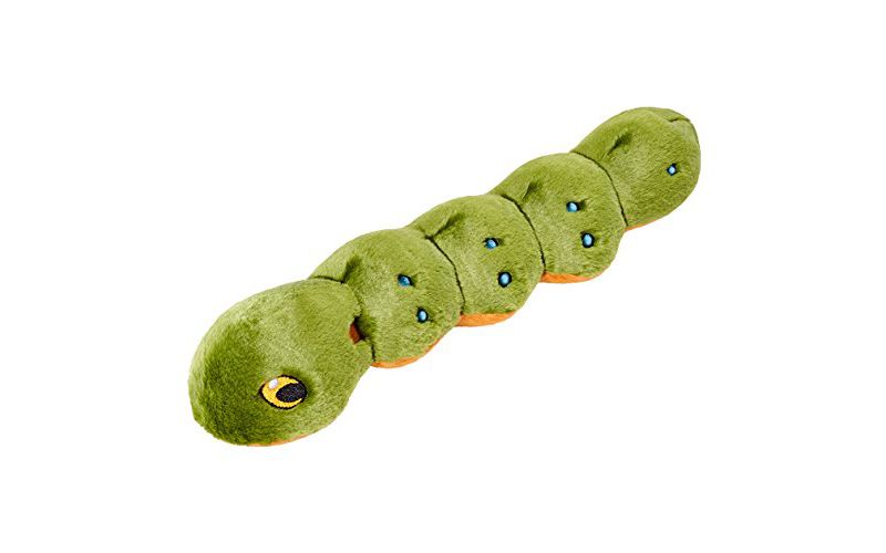 Fluff & Tuff Katie The Caterpillar, Large Plush Dog Toy with Squeaker