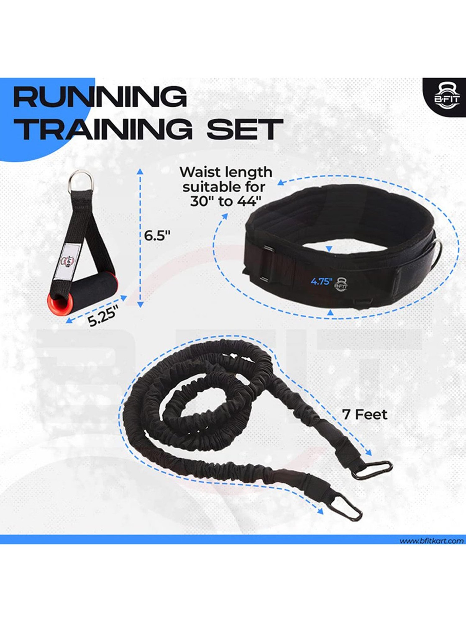 B Fit AB3003 Resistance Bungee Band (Black)