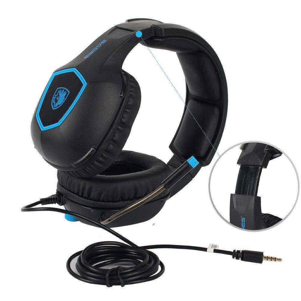 Sades Sa818 Computer Gaming Headphones Pc Gamer Headset For Ps4  Xbox One Controller Laptop Mobile Phone With Mic Bass Casq