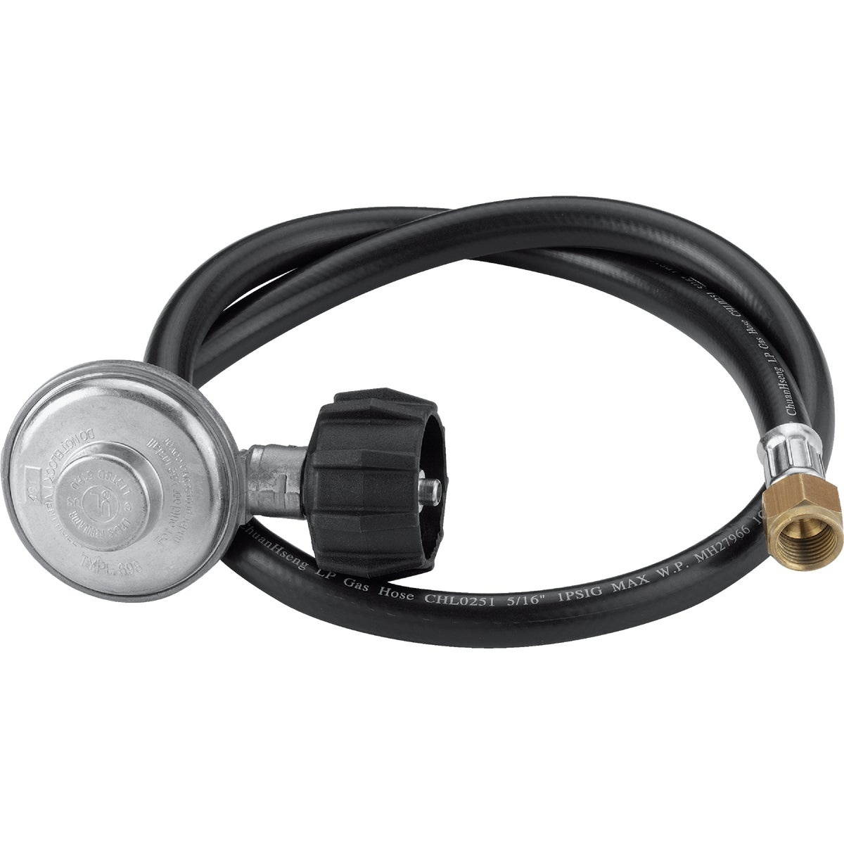 weber 7627 qcc1 hose and regulator kit for genesis gas grill, 30inch