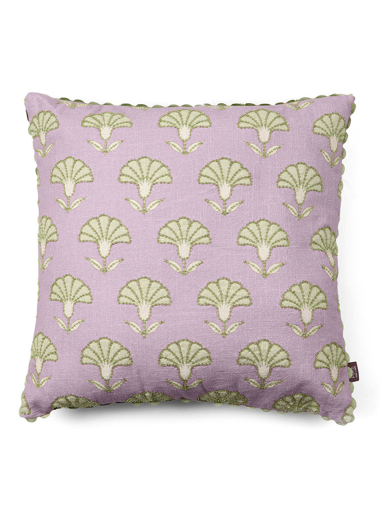 Pure Home and Living Purple Cotton Printed Cushion Covers