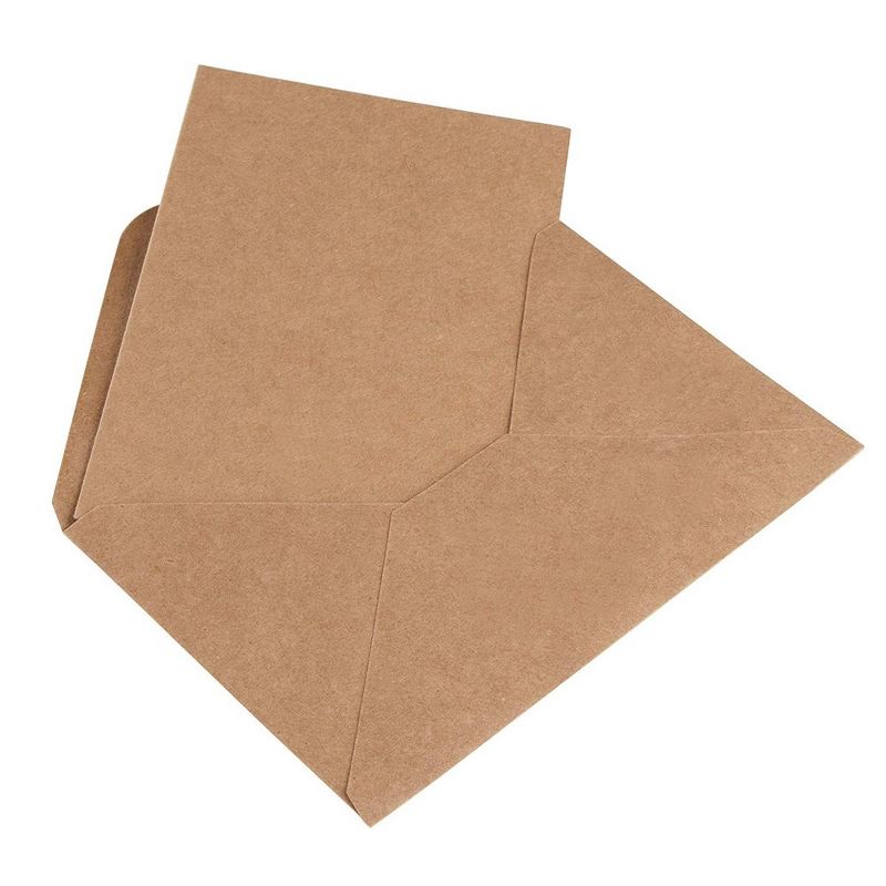 Sustainable Greetings 48-Pack Blank Kraft Paper Greeting Cards with Envelopes for DIY Cards (4 x 6 In)