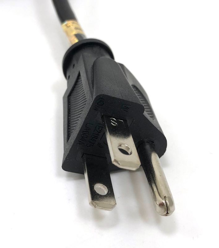 MICRO CONNECTORS, Inc. 15 Feet Universal AC Power Cord UL Approved NEMA 5-15P to C13 Black/ 2-Pack (M05-113UL15-2P)