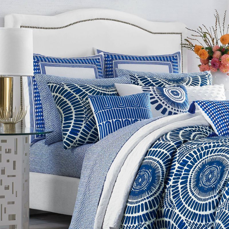 Trina Turk Samba De Roda Twin Duvet Cover Set Blue Aster