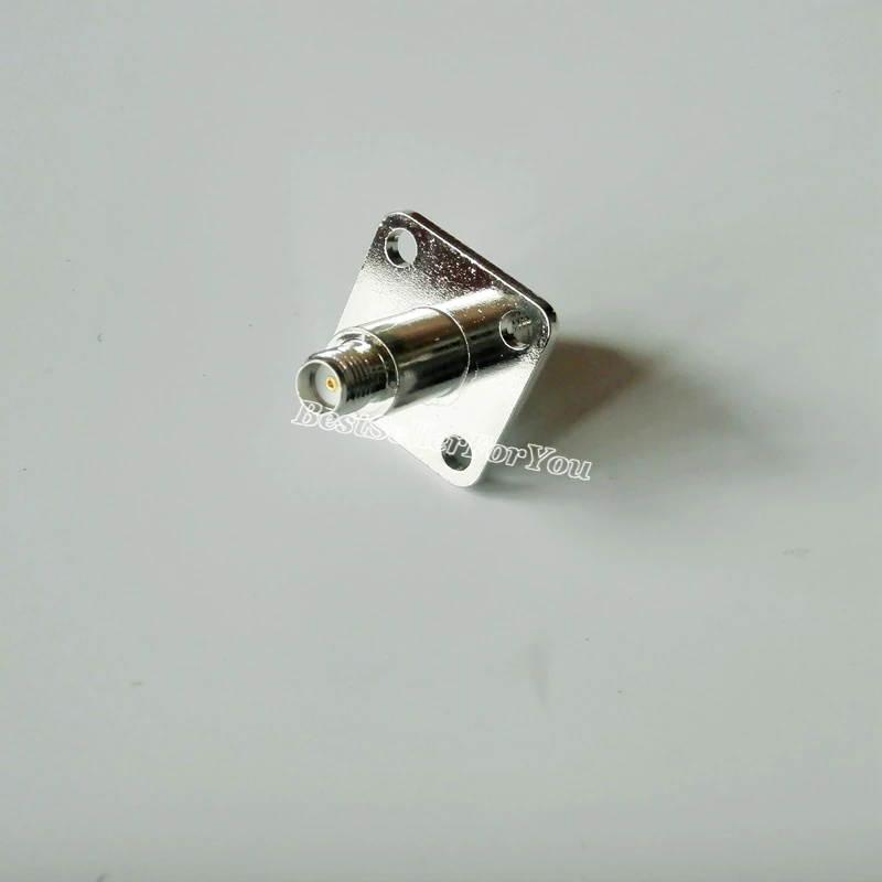 TNC female to SMA female jack flange panel mount connector F/F RF Adapter