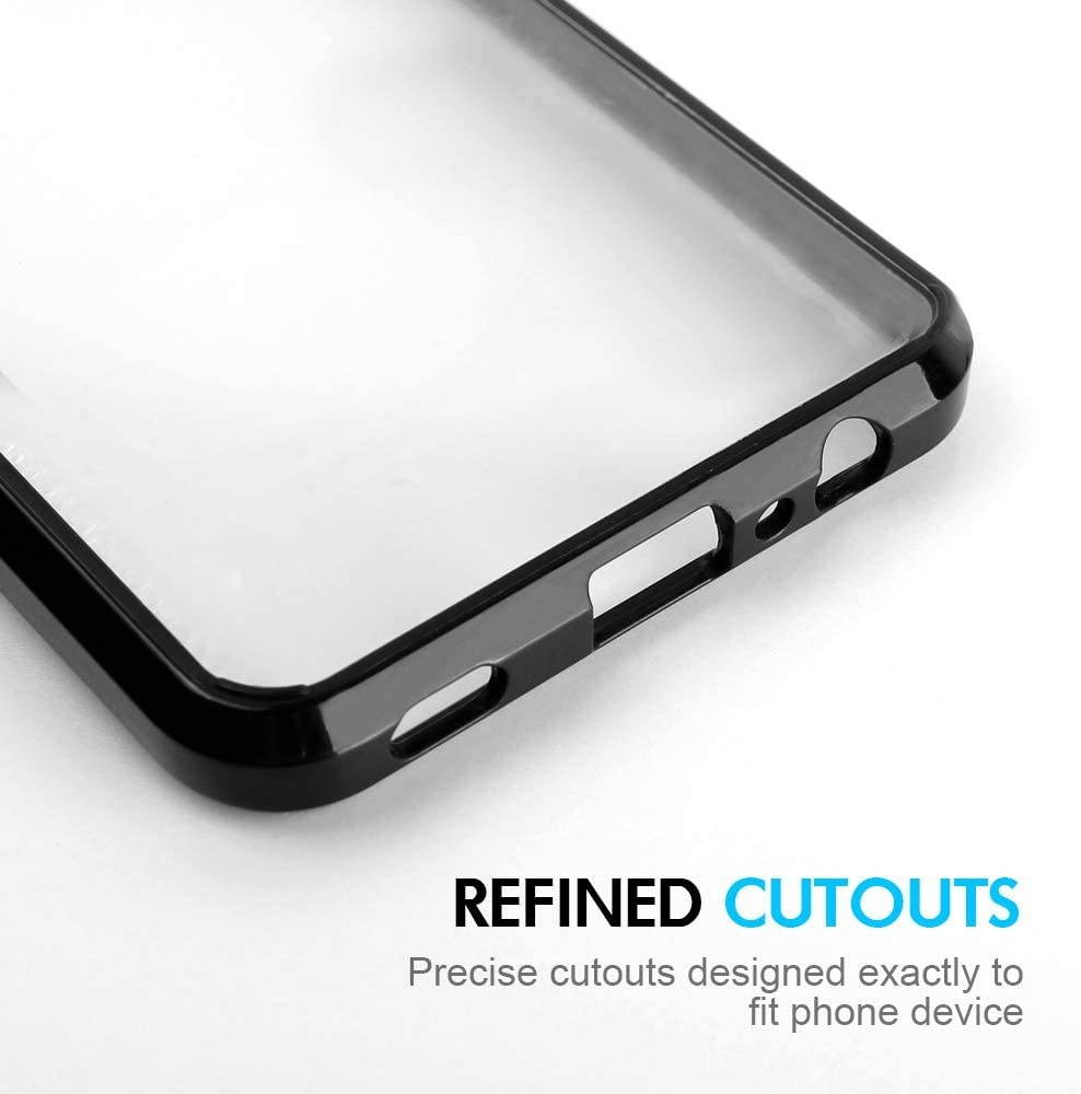 REDShield Fusion Candy TPU with Clear Acrylic Back for LG K51 - Black