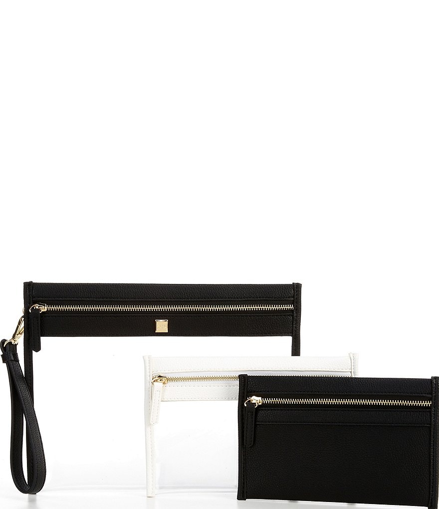 HOBO Link Leather Zip Wristlet