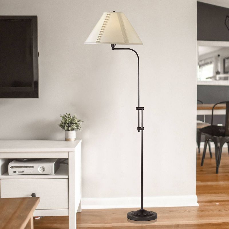 56.5" x 67.5" 3-way Adjustable Height Pharmacy Floor Lamp Dark Bronze - Cal Lighting