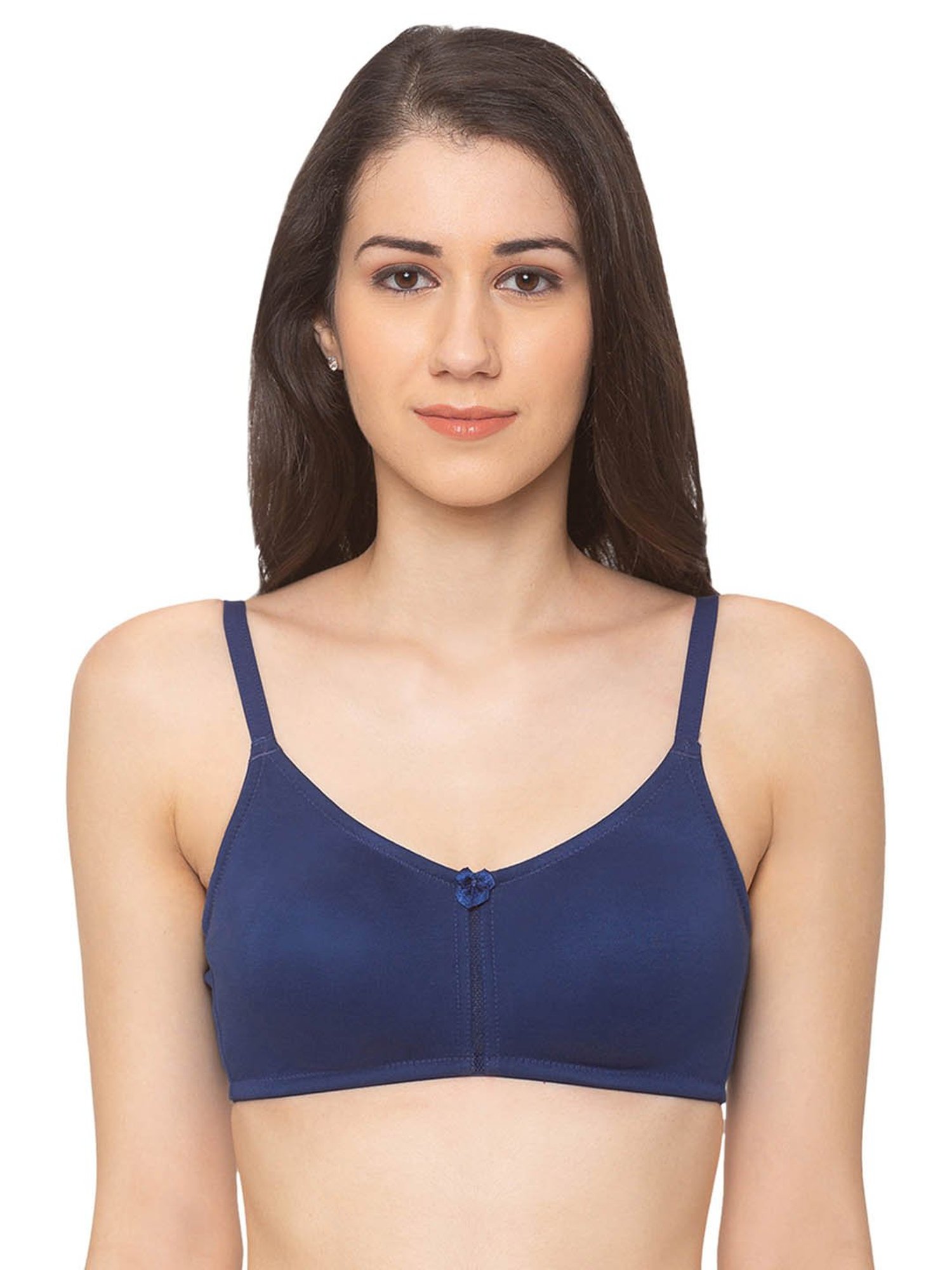 Candyskin Dark Blue Non Wired Non Padded Full Coverage Bra