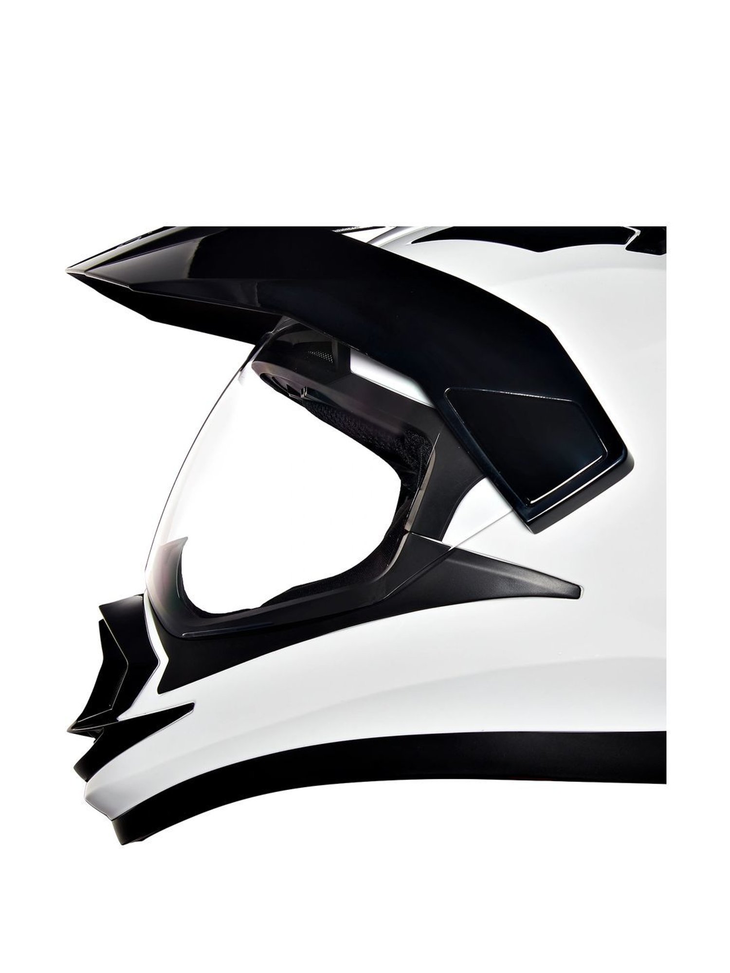 Royal Enfield White & Black Textured Medium Helmet