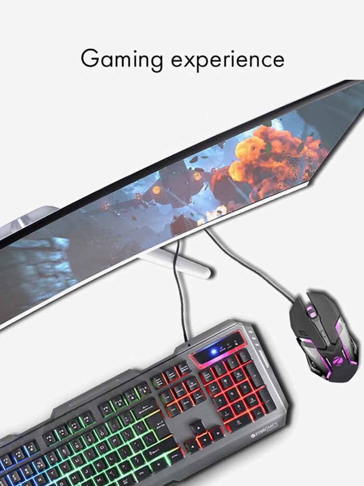 Zebronics Zeb-Transformer-K Wired RGB Gaming Keyboard (Black)