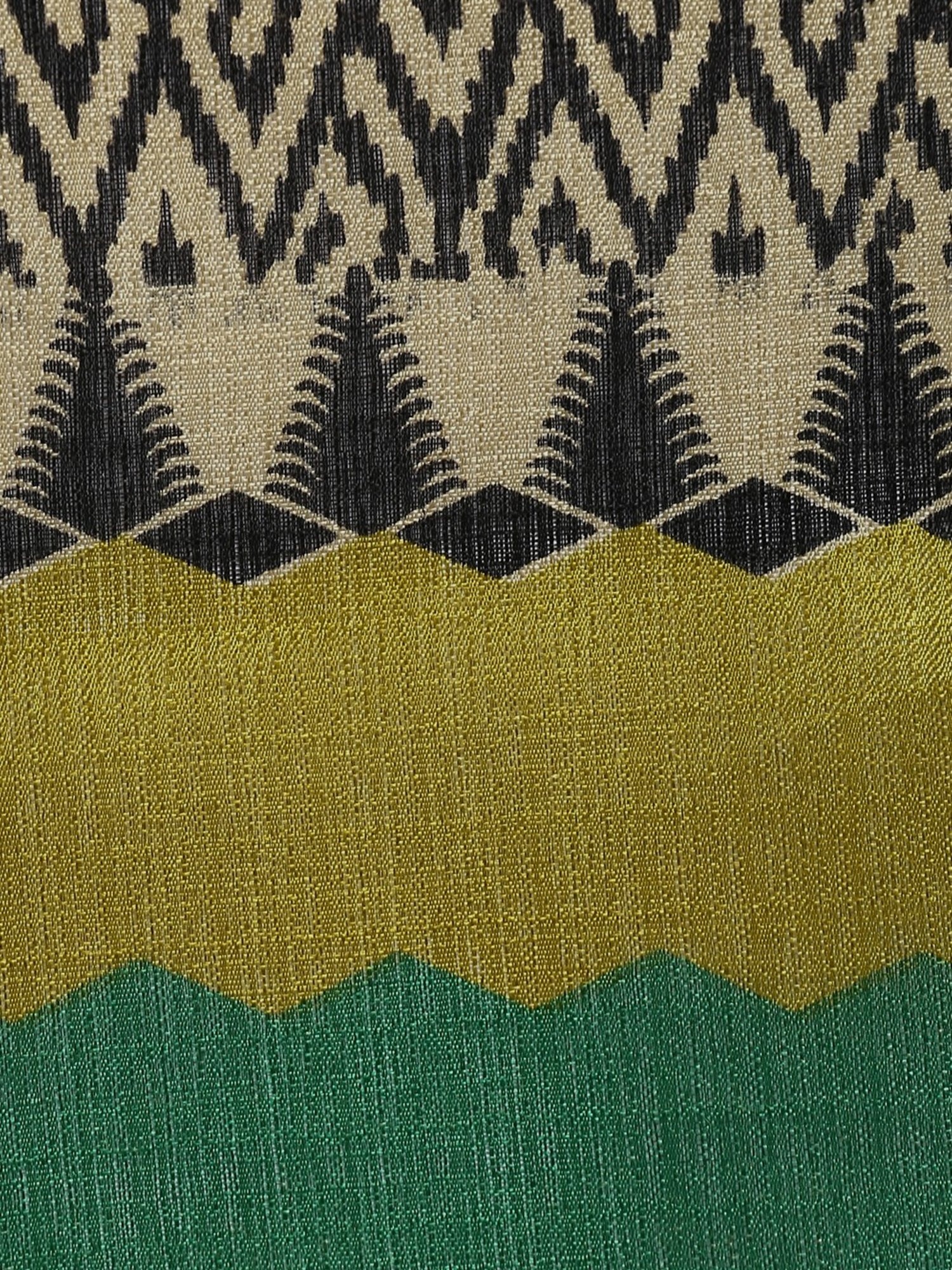 Saree Mall Beige & Green Printed Dupatta