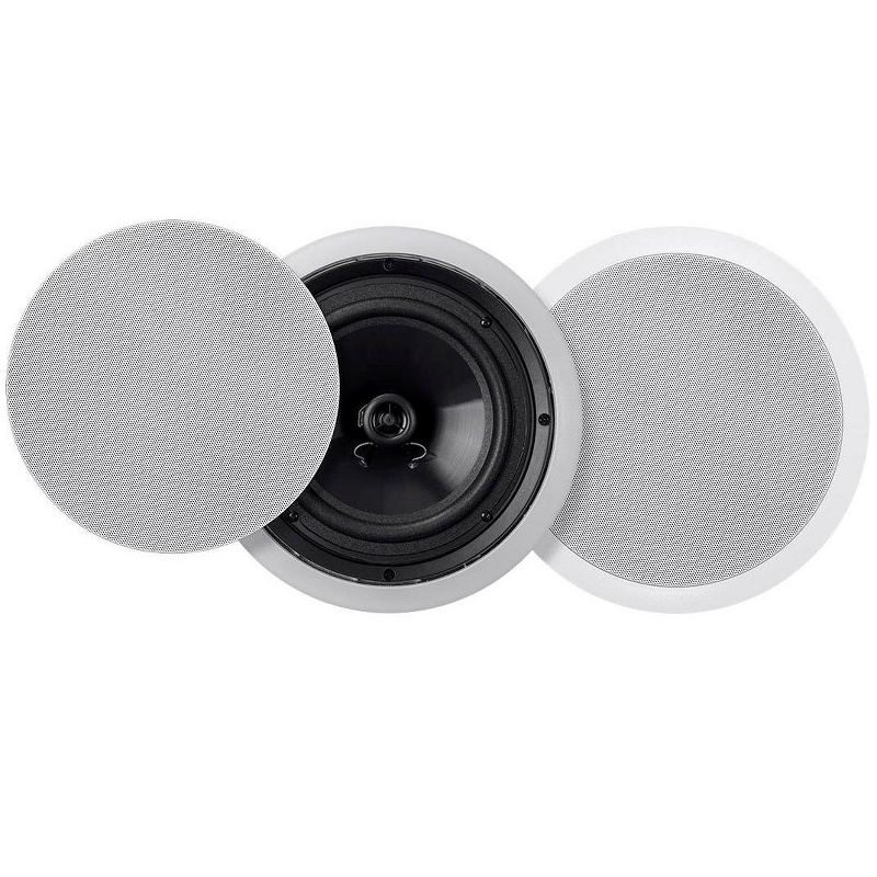 Monoprice Commercial Audio Metro Coax Ceiling Speaker (No Logo) - 8 Inch (Pair) 30W, 70V