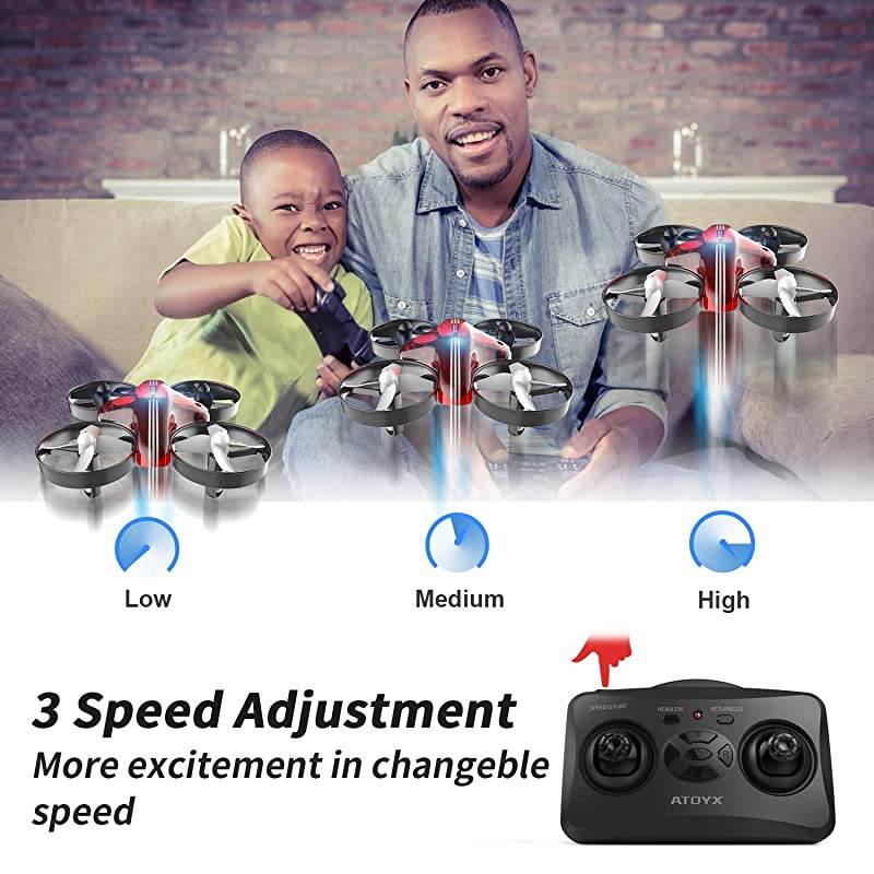 Mini Drones for Kids and Beginners Remote Control Toys Quadcopter 24Ghz 6Axis Gyro 4 Channels Remote Control Helicopter is Best Kid Toys Gift AT66