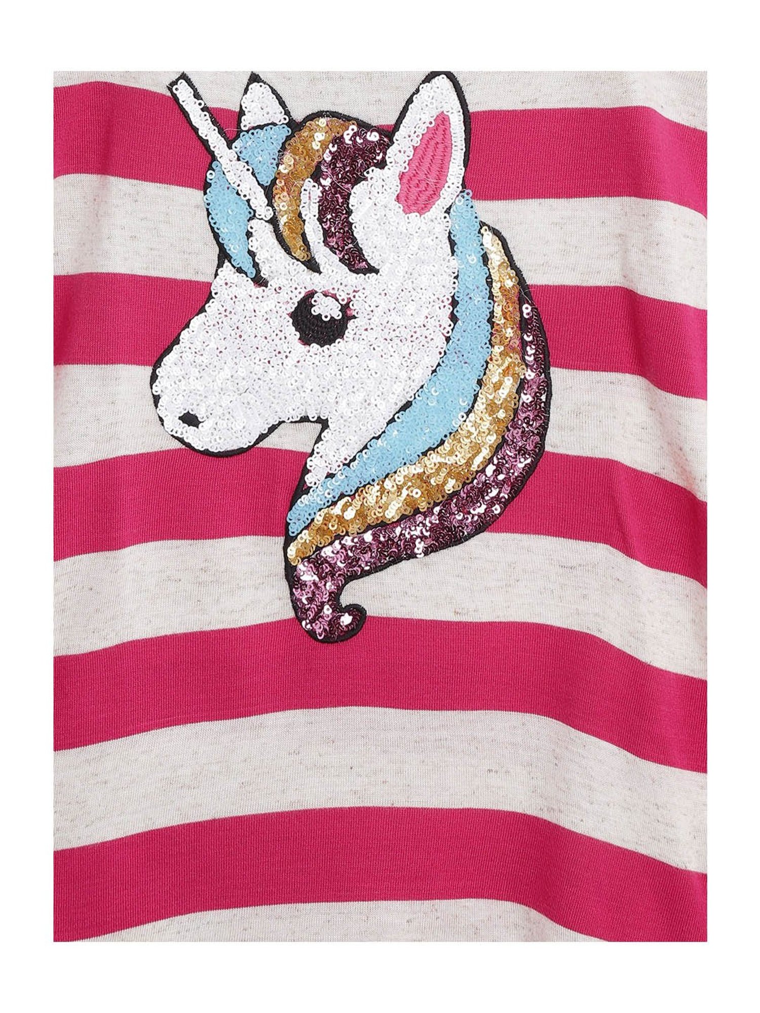 Lazy Shark Kids Pink & White Embellished  Top with  Shorts