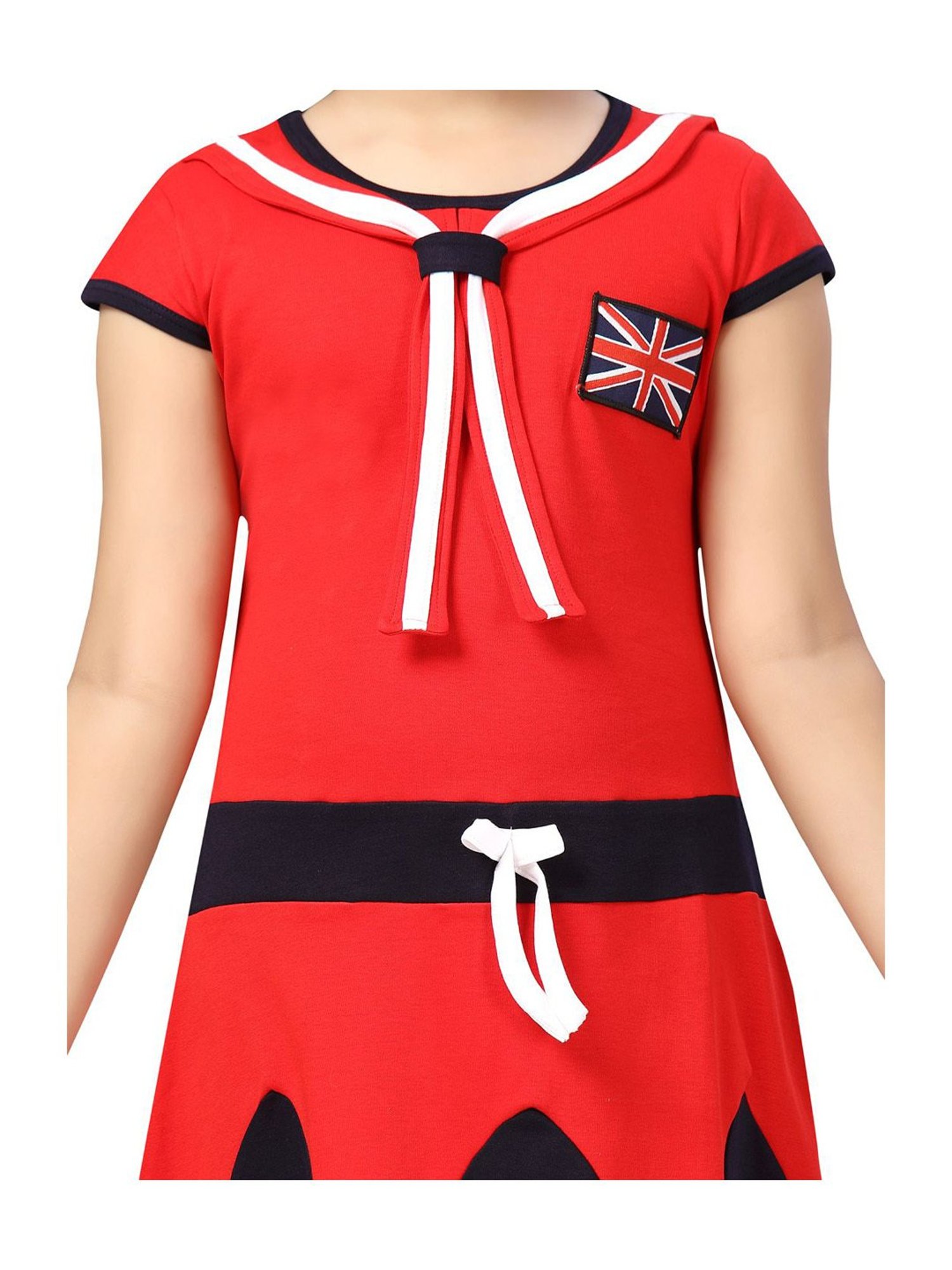 Aarika Kids Red Printed Dress