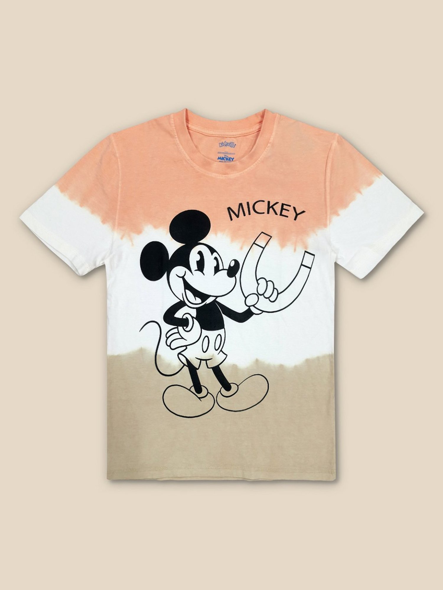 Kidsville Multicolor Mickey Print T-Shirt