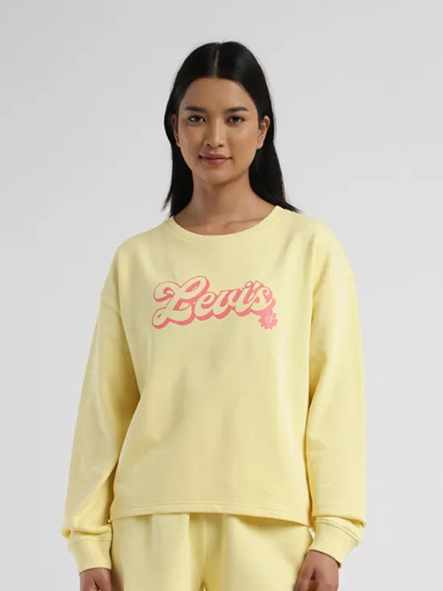 Belle Fille Yellow Patchwork Sweatshirt