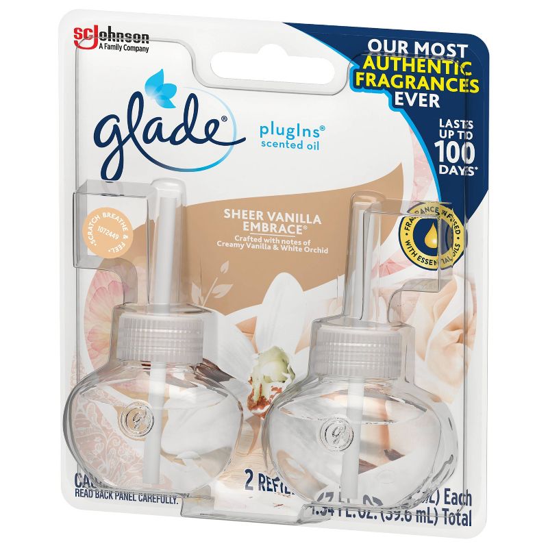 Glade  Sheer Vanilla Embrace PlugIns Refill - 2ct