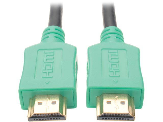 Tripp Lite High-Speed HDMI Cable with Digital Video and Audio, Ultra HD 4K x 2K (M/M), Green, 10 ft. (P568-010-GN)