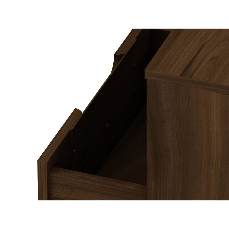 1.0 Rockefeller Nightstand Brown - Manhattan Comfort