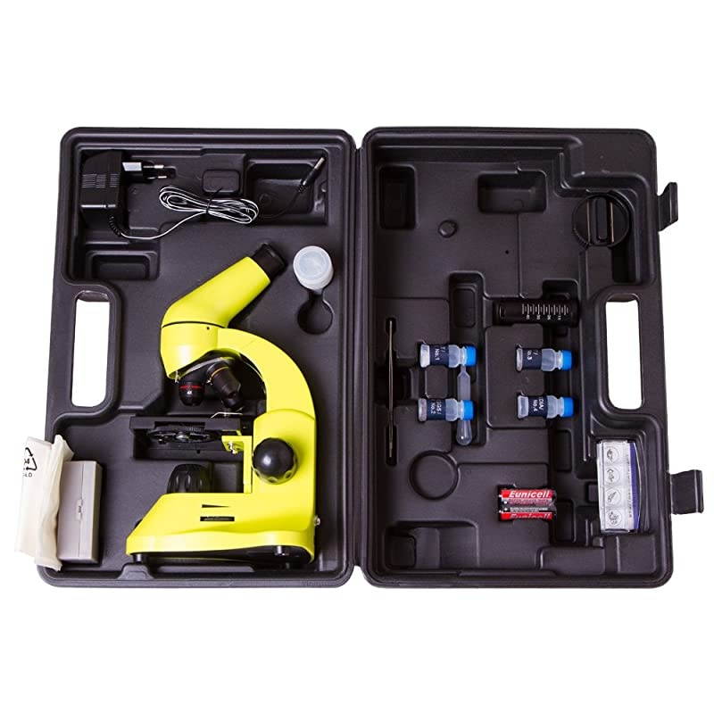 Rainbow 50L Lime Lightweight Student Microscope 40800x with Experiment Kit and Storage Case