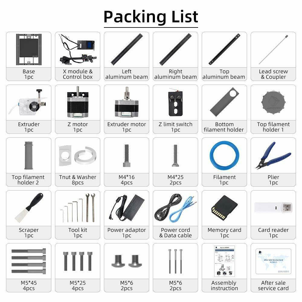 Sale! Anycubic 3D Printer Mega Zero High Precision Resume Print 220*220*250mm3