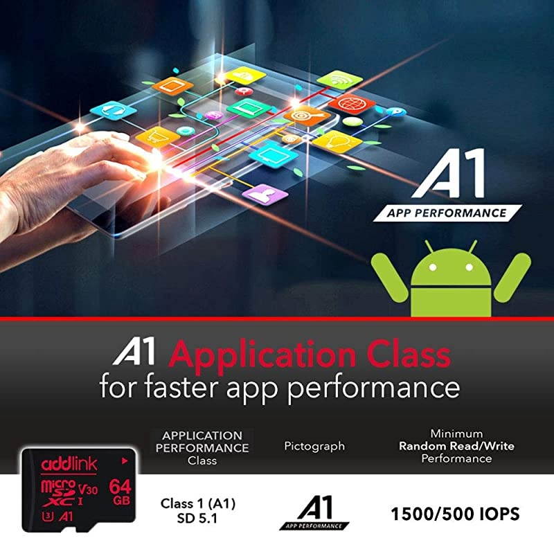 64GB 2 Pack Micro SD Card SDXC U3 V30 A1 Memory Card with Adapter with Read 100MBs high Speed