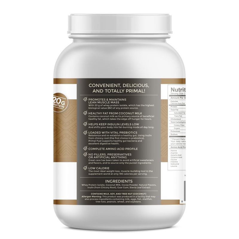 Primal Kitchen Primal Fuel Protein Powder - Chocolate Coconut - 32oz