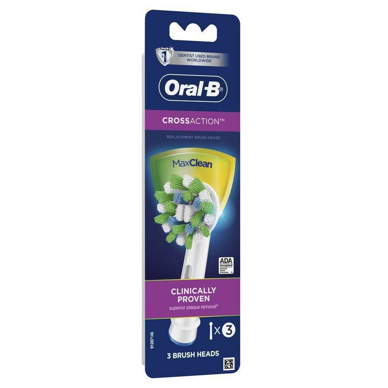 Oral-B Cross Action Electric Toothbrush Replacement Brush Heads - 3ct