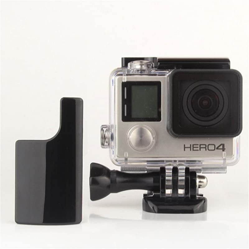 Smooth Surface Plastic Latch Rear Snap Waterproof Housing Case Snap Lock Buckle Replacement for Gopro Hero 4 3+ Housing Skeleton Black