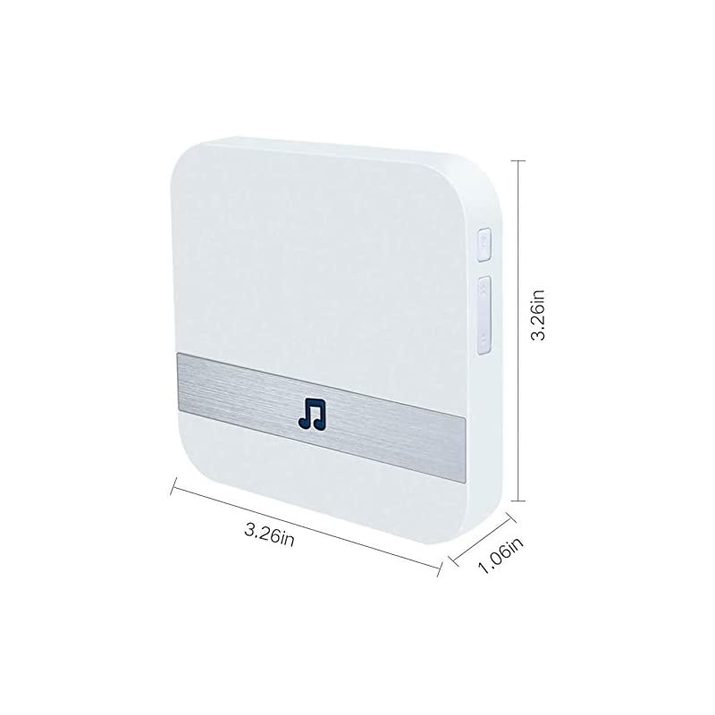 Doorbell Wireless Doorbell Camera IP5 Waterproof HD WiFi Security Camera RealTime for iOSampAndroid Phone Night Light Doorbell Chime