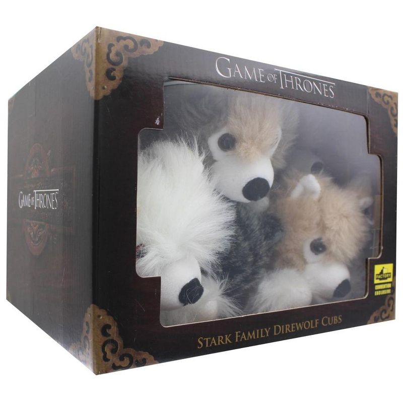 Factory Entertainment Game of Thrones Exclusive 6-Inch Plush Direwolf Prone Cub 6-Pack