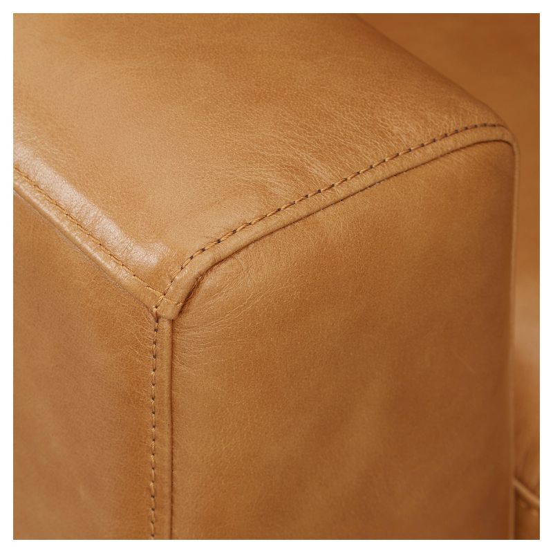 Anson Leather Sofa Camel - Inspire Q