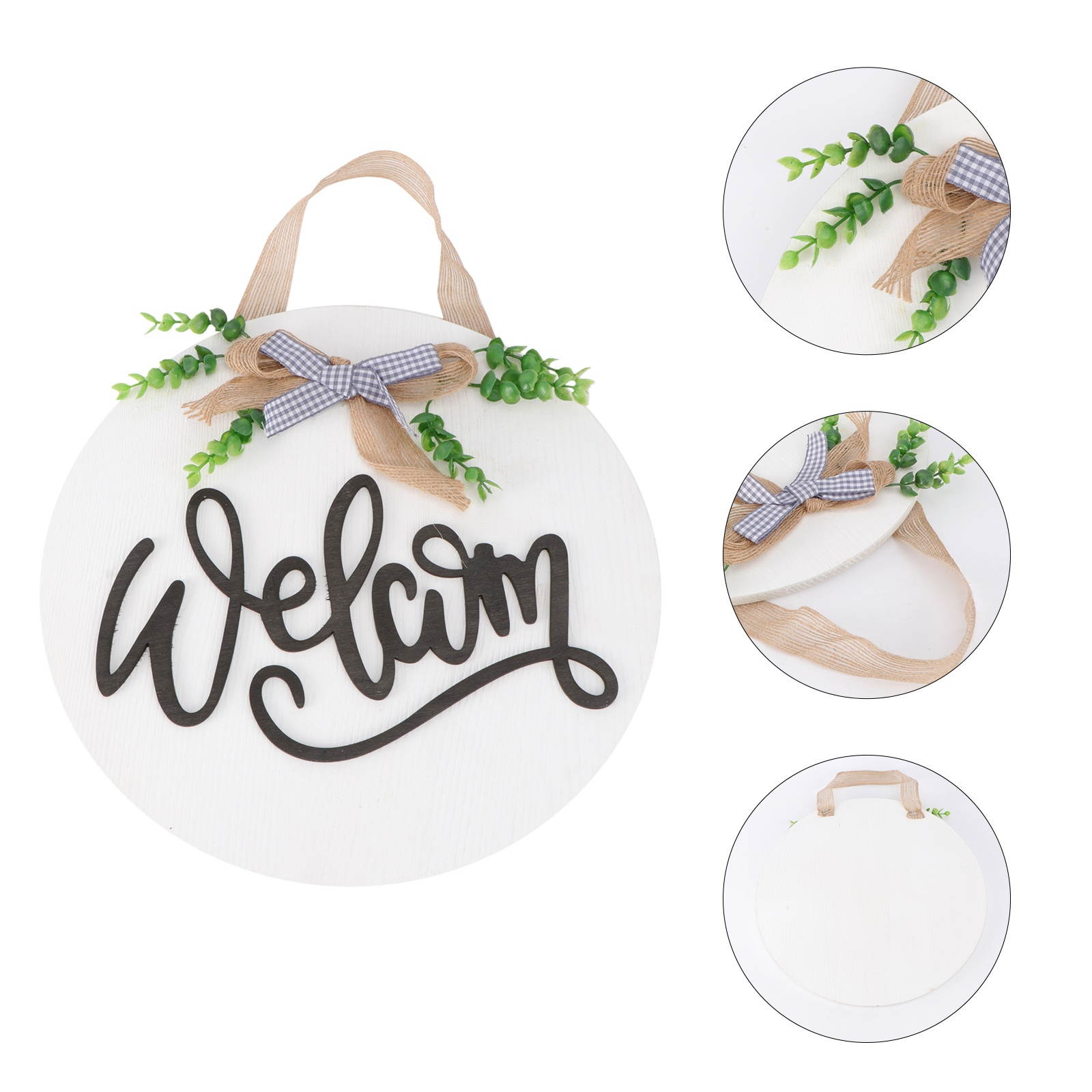 Creative Xmas Hanging Board Welcome Design Door Plate Wall Sign Door Hanging Tag