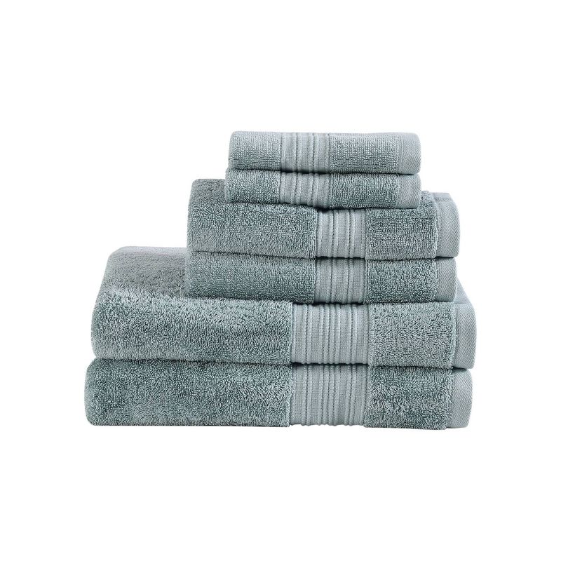 6pc Denali Solid Bath Towel Set Green - Eddie Bauer